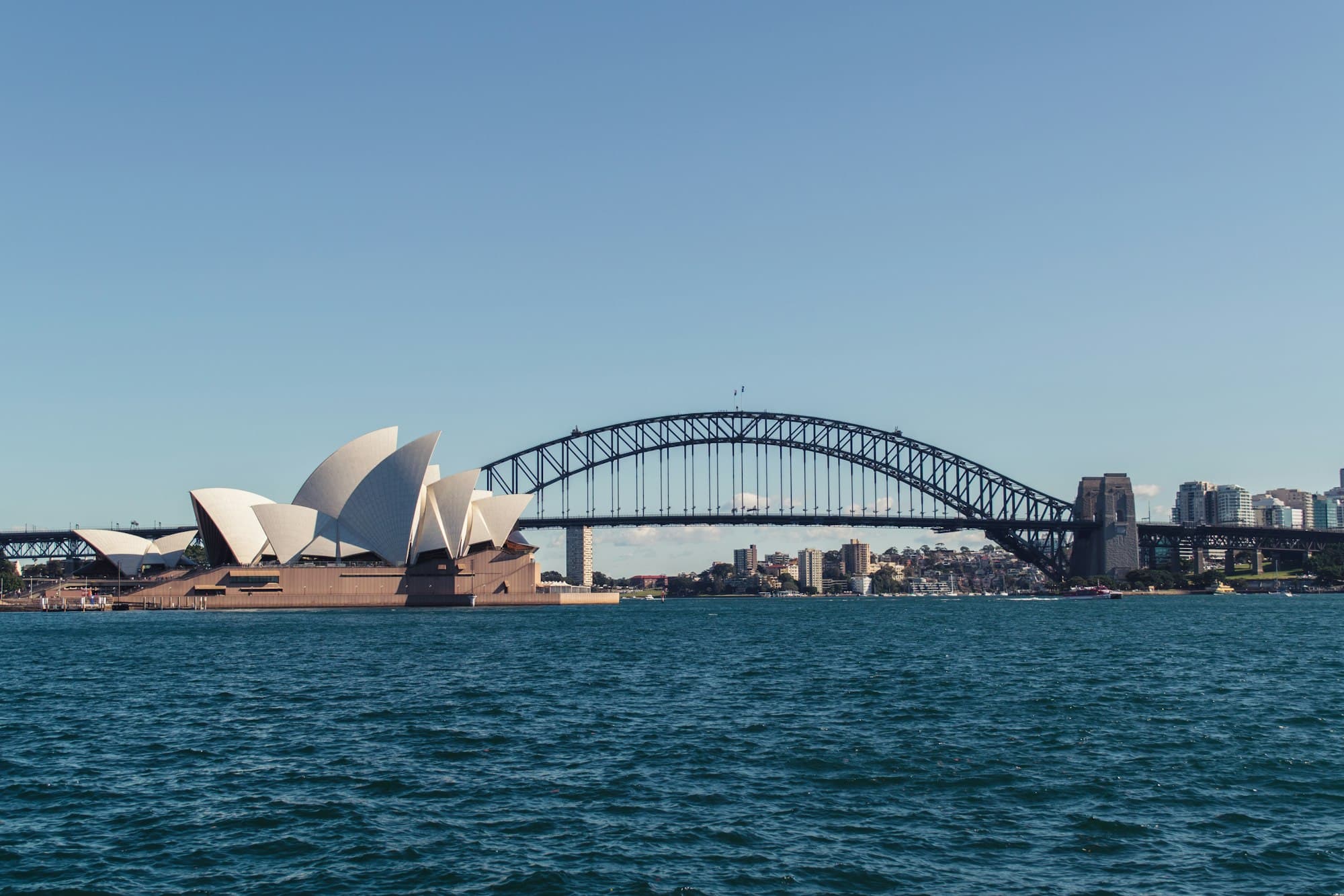 Sydney sandstone harbour foreshore